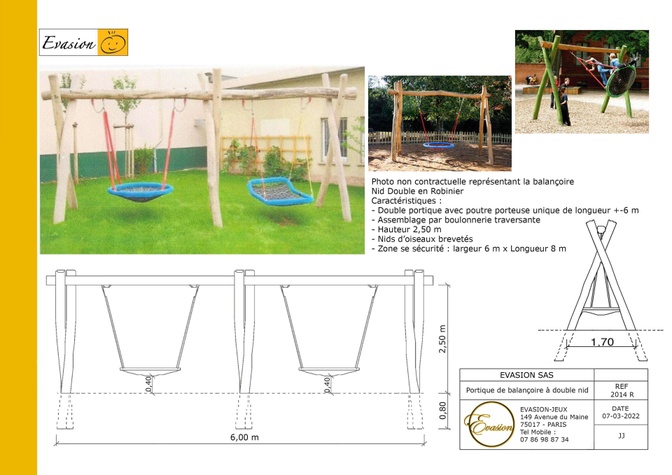 2014 R - Balançoire double portique